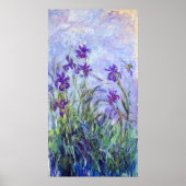 Claude Monet - Lilac Irises / Iris Mauves Poster (Vorne)