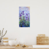 Claude Monet - Lilac Irises / Iris Mauves Poster (Küche)