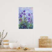 Claude Monet - Lilac Irises / Iris Mauves Poster (Küche)