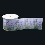 Claude Monet - Lilac Irises / Iris Mauves Satinband<br><div class="desc">Lilac Irises / Iris Mauves - Claude Monet,  1914-1917</div>