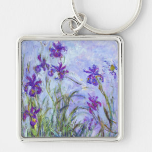 Claude Monet - Lilac Irises / Iris Mauves Schlüsselanhänger