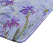 Claude Monet - Lilac Irises / Iris Mauves Schneidebrett (Ecke)