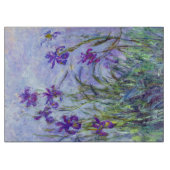 Claude Monet - Lilac Irises / Iris Mauves Schneidebrett (Vorderseite)