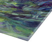 Claude Monet - Lilac Irises / Iris Mauves Schneidebrett (Ecke)