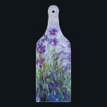 Claude Monet - Lilac Irises / Iris Mauves Schneidebrett<br><div class="desc">Lilac Irises / Iris Mauves - Claude Monet,  1914-1917</div>