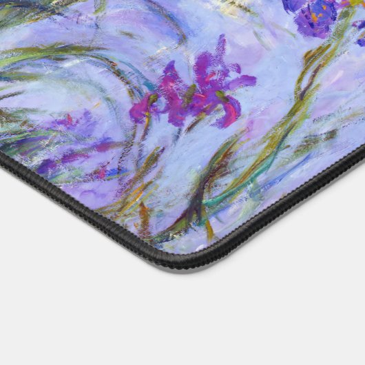 Claude Monet - Lilac Irises / Iris Mauves Schreibtischunterlage (Ecke)