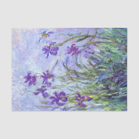 Claude Monet - Lilac Irises / Iris Mauves Seidenpapier (Vorderseite)