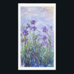 Claude Monet - Lilac Irises / Iris Mauves Serviette<br><div class="desc">Lilac Irises / Iris Mauves - Claude Monet,  1914-1917</div>
