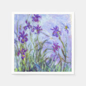 Claude Monet - Lilac Irises / Iris Mauves Serviette (Vorderseite)