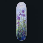 Claude Monet - Lilac Irises / Iris Mauves Skateboard<br><div class="desc">Lilac Irises / Iris Mauves - Claude Monet,  1914-1917</div>