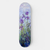 Claude Monet - Lilac Irises / Iris Mauves Skateboard (Vorderseite)