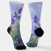 Claude Monet - Lilac Irises / Iris Mauves Socken (Gewinkelt)