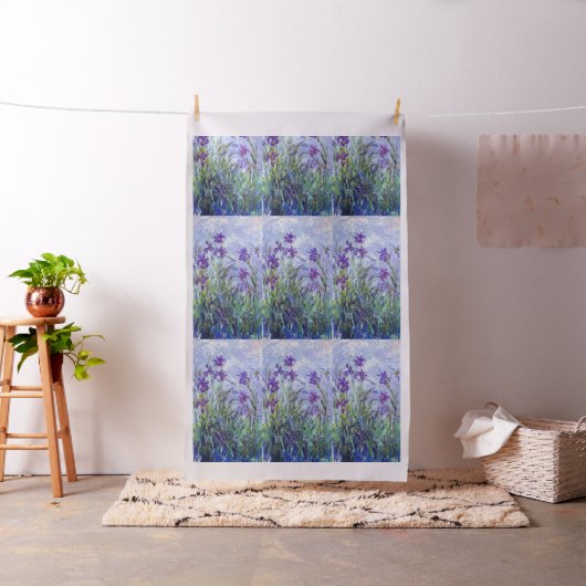 Claude Monet - Lilac Irises / Iris Mauves Stoff (Beispiel)