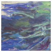 Claude Monet - Lilac Irises / Iris Mauves Stoff (Nahaufnahme)