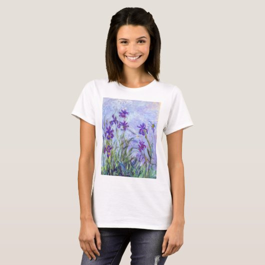 Claude Monet - Lilac Irises / Iris Mauves T-Shirt (Vorne ganz)