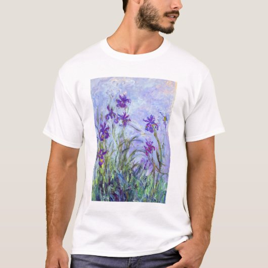 Claude Monet - Lilac Irises / Iris Mauves T-Shirt (Vorderseite)