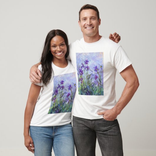 Claude Monet - Lilac Irises / Iris Mauves T-Shirt (Unisex)