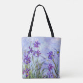 Claude Monet - Lilac Irises / Iris Mauves Tasche (Rückseite)