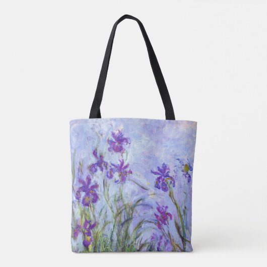 Claude Monet - Lilac Irises / Iris Mauves Tasche (Rückseite)