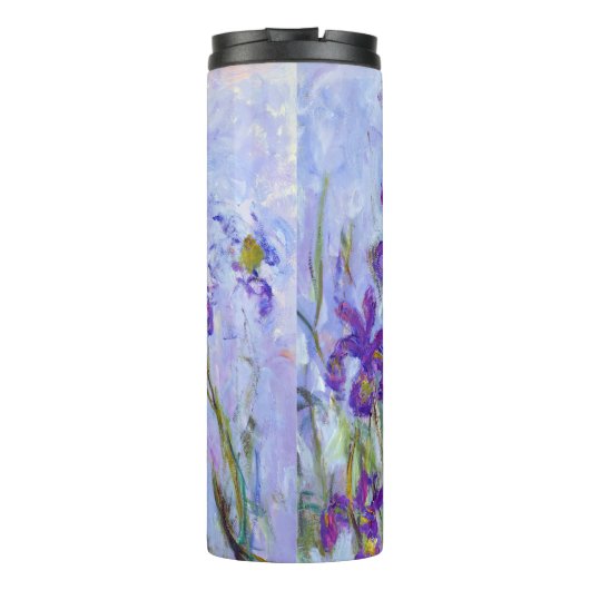 Claude Monet - Lilac Irises / Iris Mauves Thermosbecher (Rückseite)