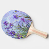 Claude Monet - Lilac Irises / Iris Mauves Tischtennis Schläger (Seitenansicht)