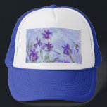 Claude Monet - Lilac Irises / Iris Mauves Truckerkappe<br><div class="desc">Lilac Irises / Iris Mauves - Claude Monet,  1914-1917</div>