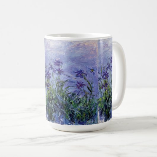 Claude Monet Lilac Irises Kaffeetasse (VorderseiteRechts)