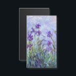 Claude Monet - Lilac Irises Magnetkarte<br><div class="desc">Lilac Irises / Iris Mauves - Claude Monet,  1914-1917</div>