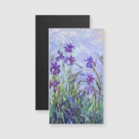 Claude Monet - Lilac Irises Magnetkarte