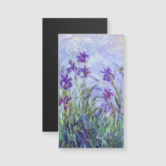 Claude Monet - Lilac Irises Magnetkarte (Vorne/Hinten)