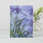 Claude Monet - Lilac Irises Mauves 1917 Einladung (Stehend Vorderseite)