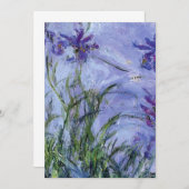 Claude Monet - Lilac Irises Mauves 1917 Einladung (Vorne/Hinten)
