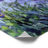 Claude Monet - Lilac Irises Mauves 1917 Poster (Ecke)