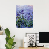 Claude Monet Lilac Irises Poster (Heimbüro)