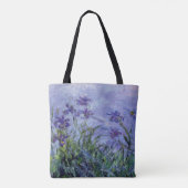 Claude Monet Lilac Irises Tasche (Rückseite)