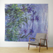 Claude Monet Lilac Irises Wandteppich (Beispiel (Horizontal))