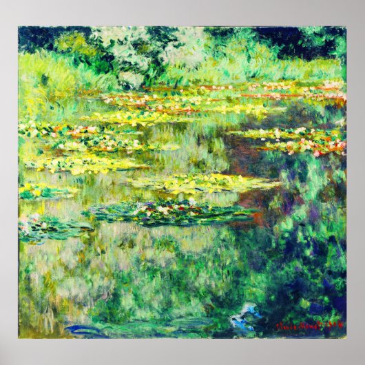 Claude Monet - Lilien des Wassers - Bassin des Nym Poster (Vorne)
