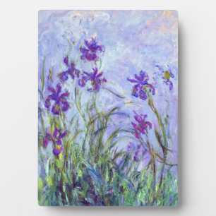 Claude Monet - Lilien-Iris / Iris Mauves Fotoplatte