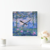 Claude Monet - Lilies Quadratische Wanduhr (Zuhause)