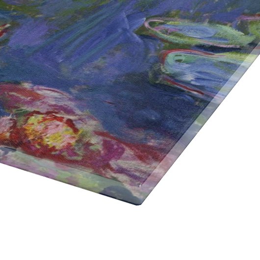 Claude Monet - Lilies Schneidebrett (Ecke)