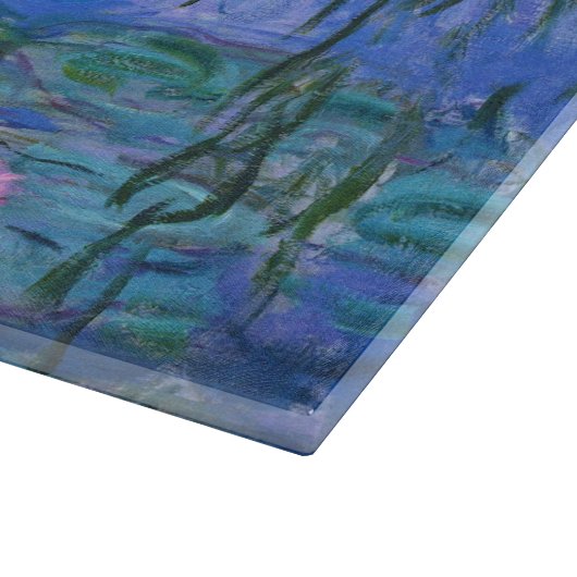 Claude Monet - Lilies Schneidebrett (Ecke)