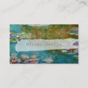 Claude Monet, Lily Pond, Giverny Visitenkarte