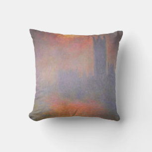 Claude Monet London Houses of Parliament UK Kissen