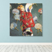 Claude Monet - Madame Monet mit einem Kimono Leinwanddruck (Insitu (Holzboden))