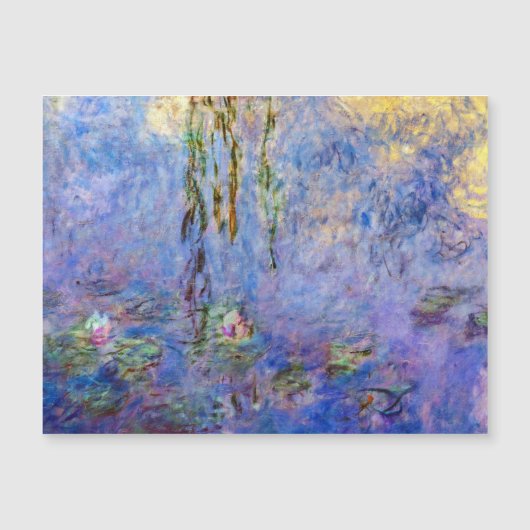 Claude Monet - Magnetkarte für Wasserliesen (Vorderseite)