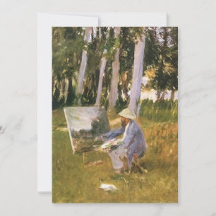 Claude Monet malend, Am Waldrand von Sargent