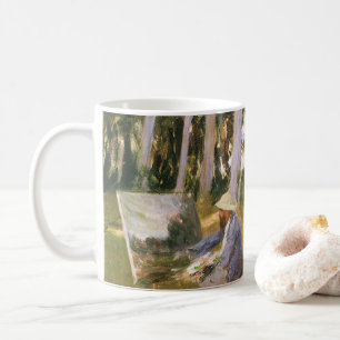 Claude Monet malend, Waldrand von Sargent Kaffeetasse