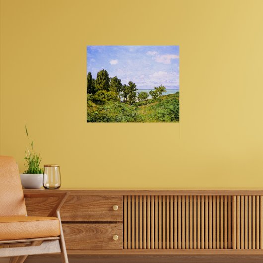 Claude Monet Malerei am Meer, Poster (Wohnzimmer 2)