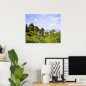 Claude Monet Malerei am Meer, Poster (Heimbüro)
