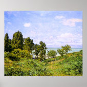 Claude Monet Malerei am Meer, Poster (Vorne)